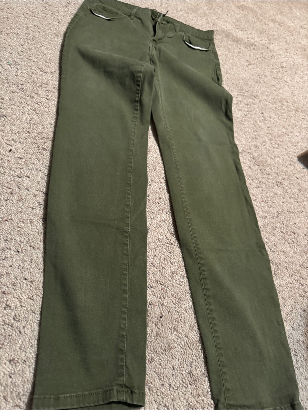 One5One Olive Green High-Rise Pants - Size 10